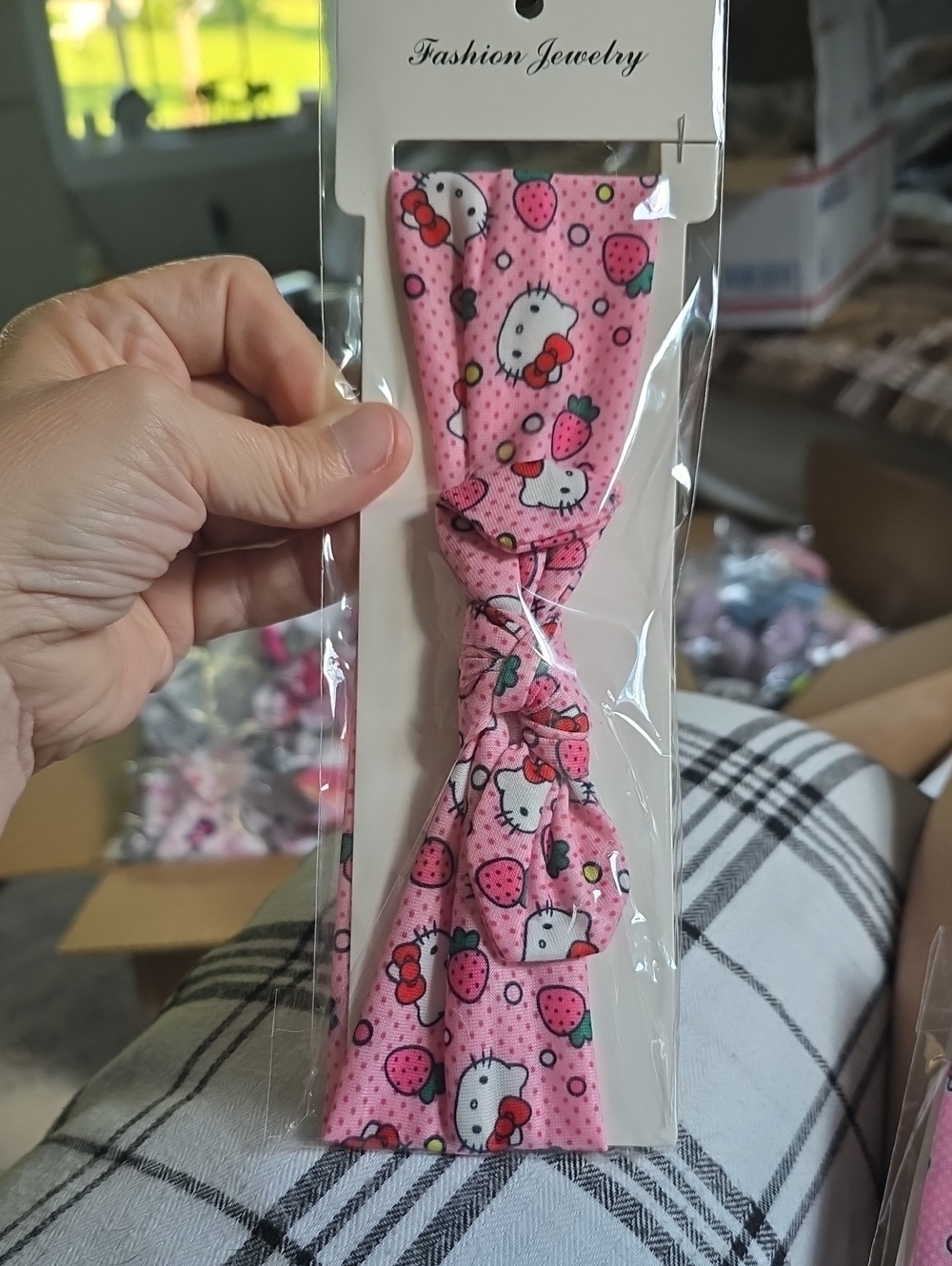 Hello Kitty Pink Strawberry Kids Headband